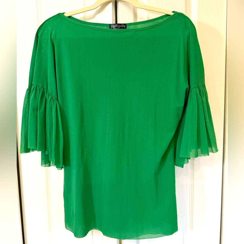 Green Petit Pois by Viviana G. Top, Size S.